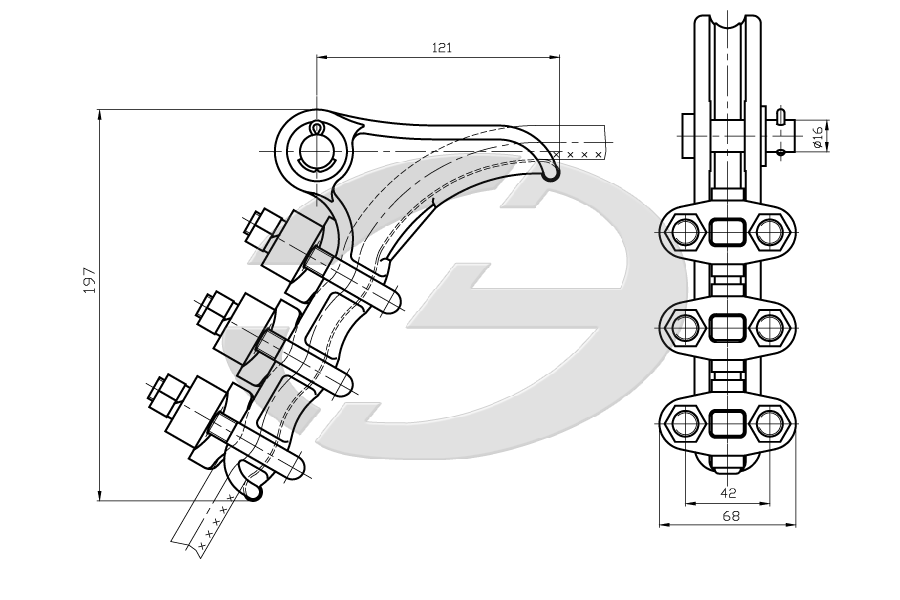 Анкерный зажим НБ-2-6