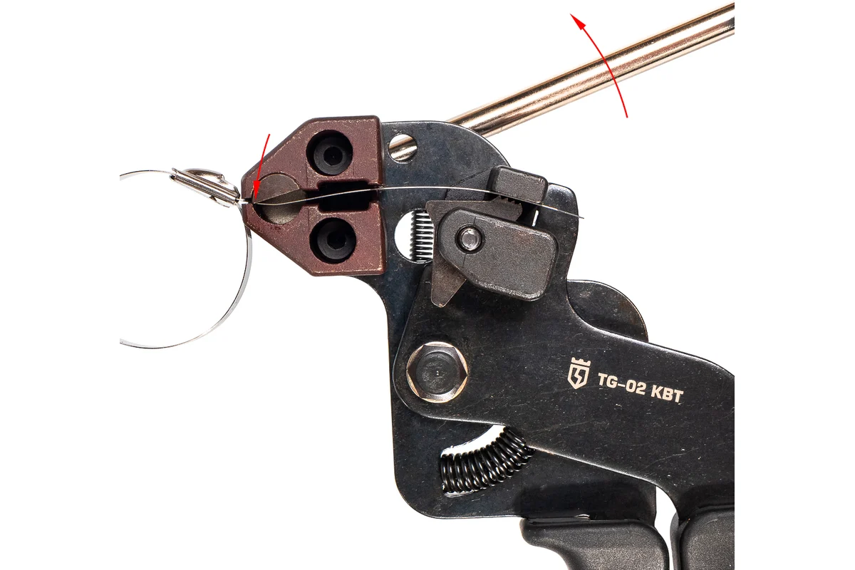 Инструмент для монтажа стальных стяжек КВТ TG-02