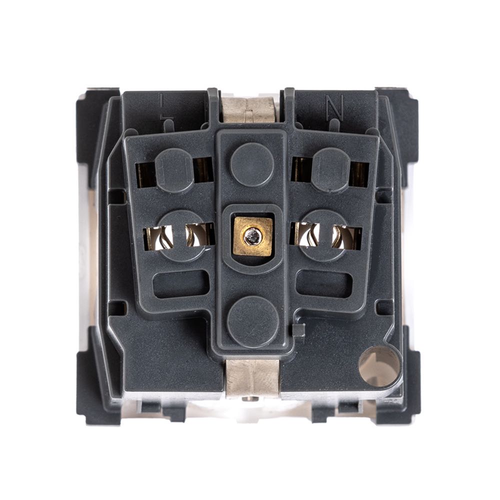 Розетка электрическая Maxicord Mosaic 45x45, нем. ст., 2K+3, 16A, белая